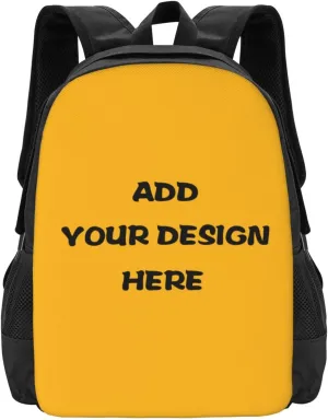 1-100PCS Custom Travel Backpack Personalized Carry On Daypack Design Your Own Picture Text Logo Lightweight Durable Work Bag For Men Women