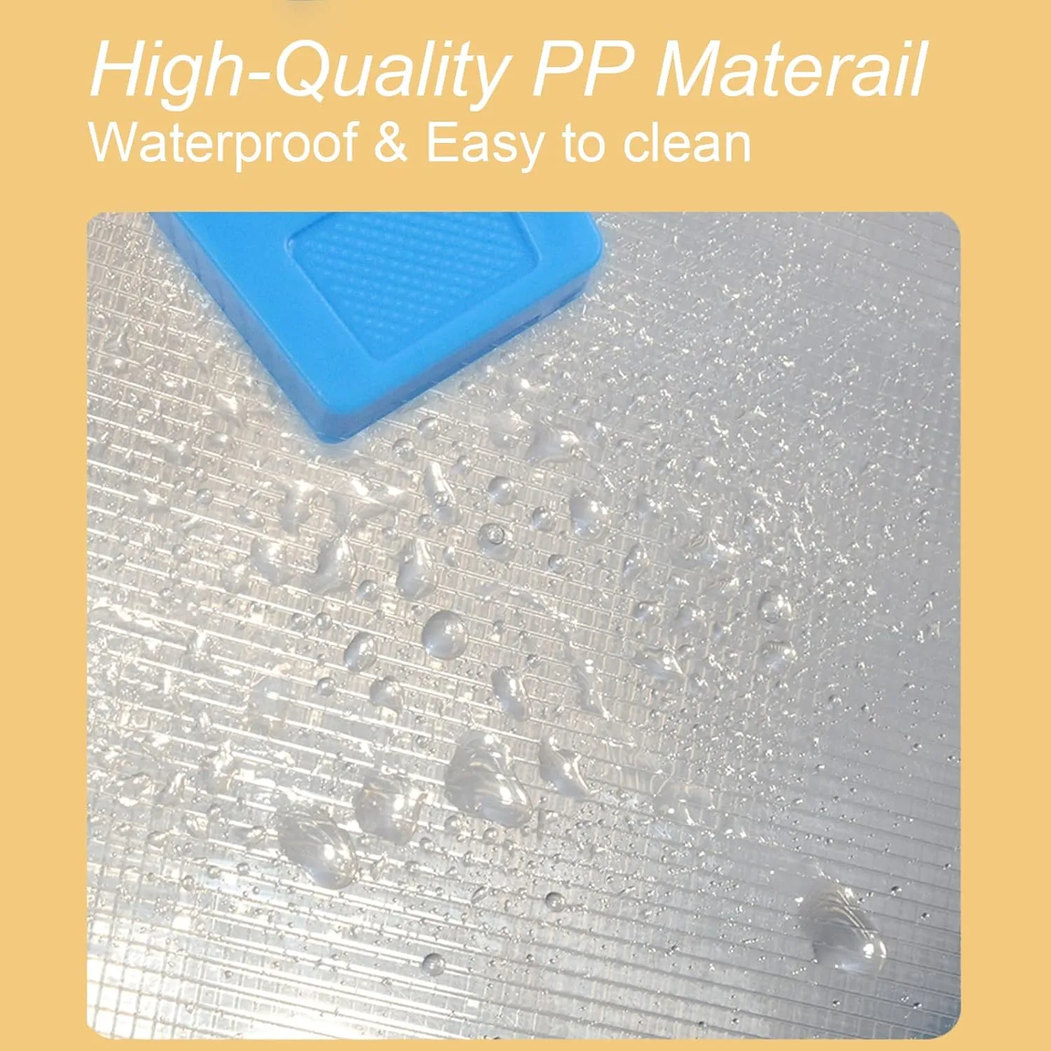 12x16.5 Portfolio A3 PP Plastic Transparent Oxford Cloth Edge Waterproof Blue 1 Pack