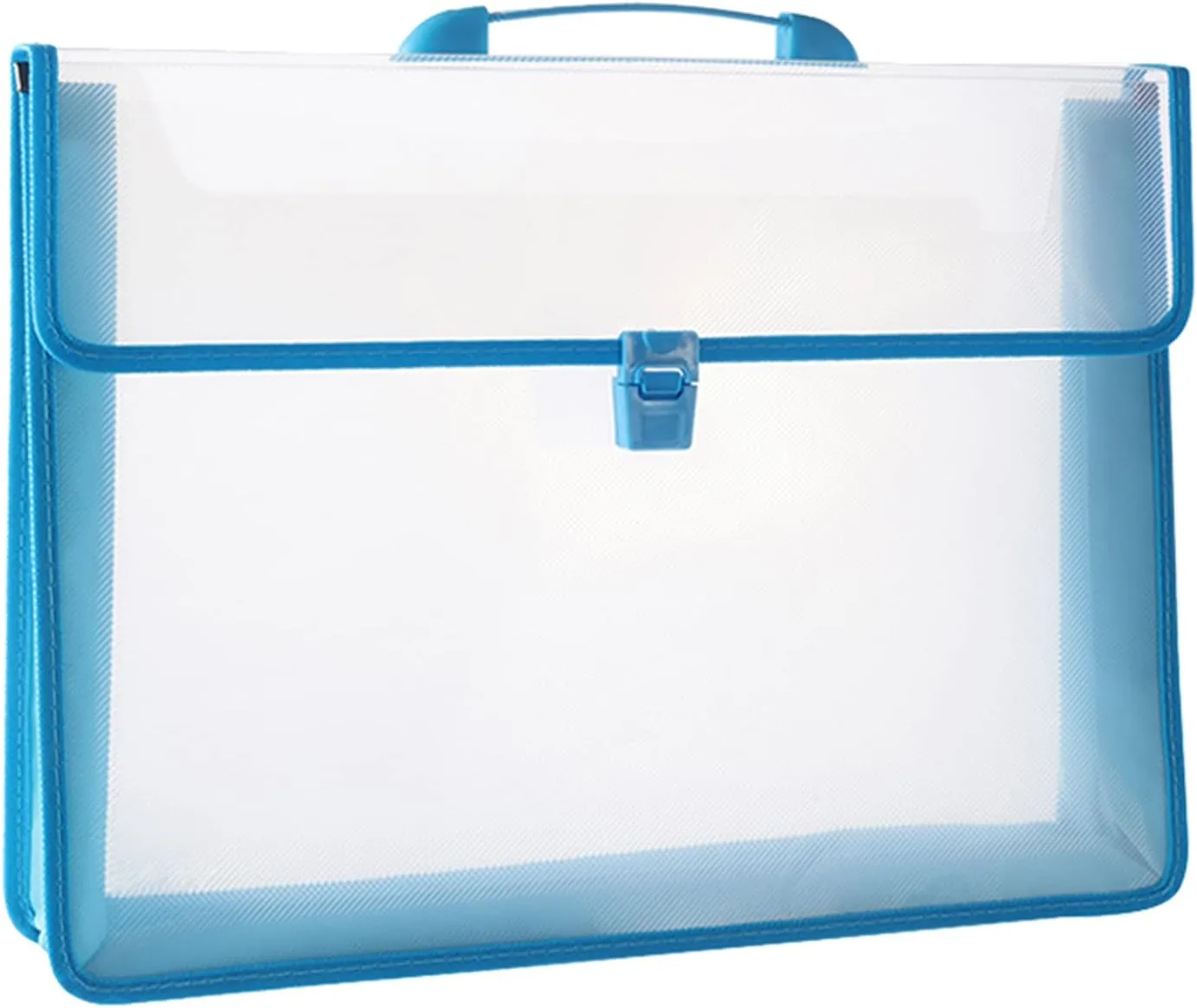 12x16.5 Portfolio A3 PP Plastic Transparent Oxford Cloth Edge Waterproof Blue 1 Pack