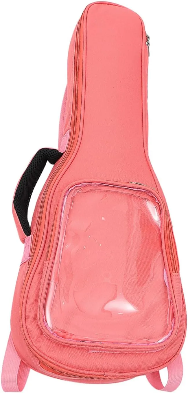 1Pc Thickened Ukulele Carry Bag Double Shoulder Backpack with Zipper for Easy Storage Durable Protection Against Scratches and for Travel and Musicians