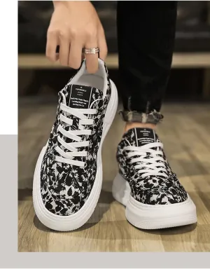 2024 Spring New Low-Help Slip-on Casual Shoes Men Trend Street All-Match Anti-Slip Thick Sole Sports Commuter Driving
