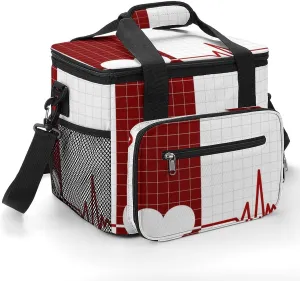 22.5L Waterproof Soft Cooler BagInsulated Lunch Box for Camping Fishing Beach Road Trips