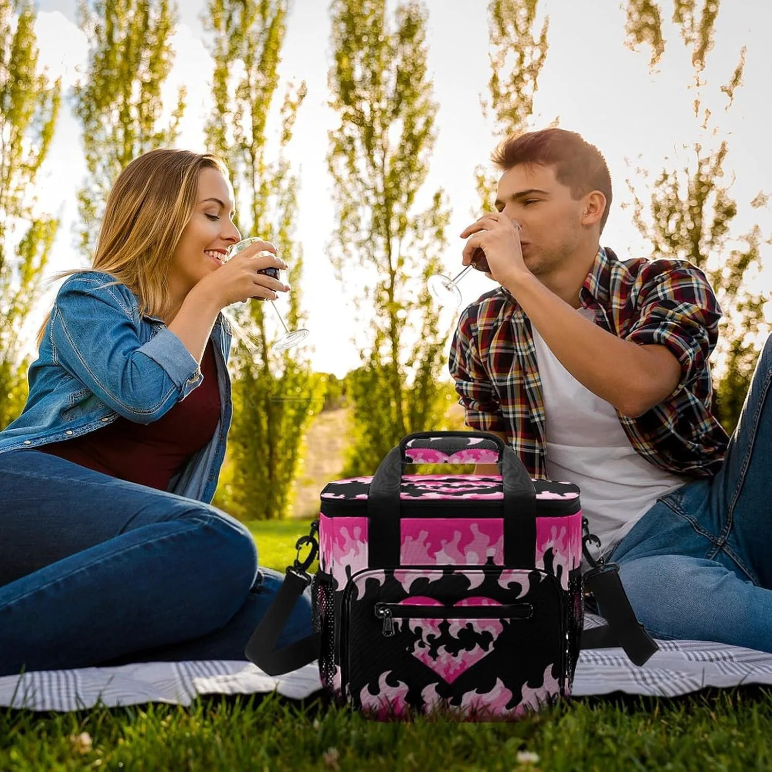 22.5L Waterproof Soft Cooler BagInsulated Lunch Box for Camping Fishing Beach Road Trips