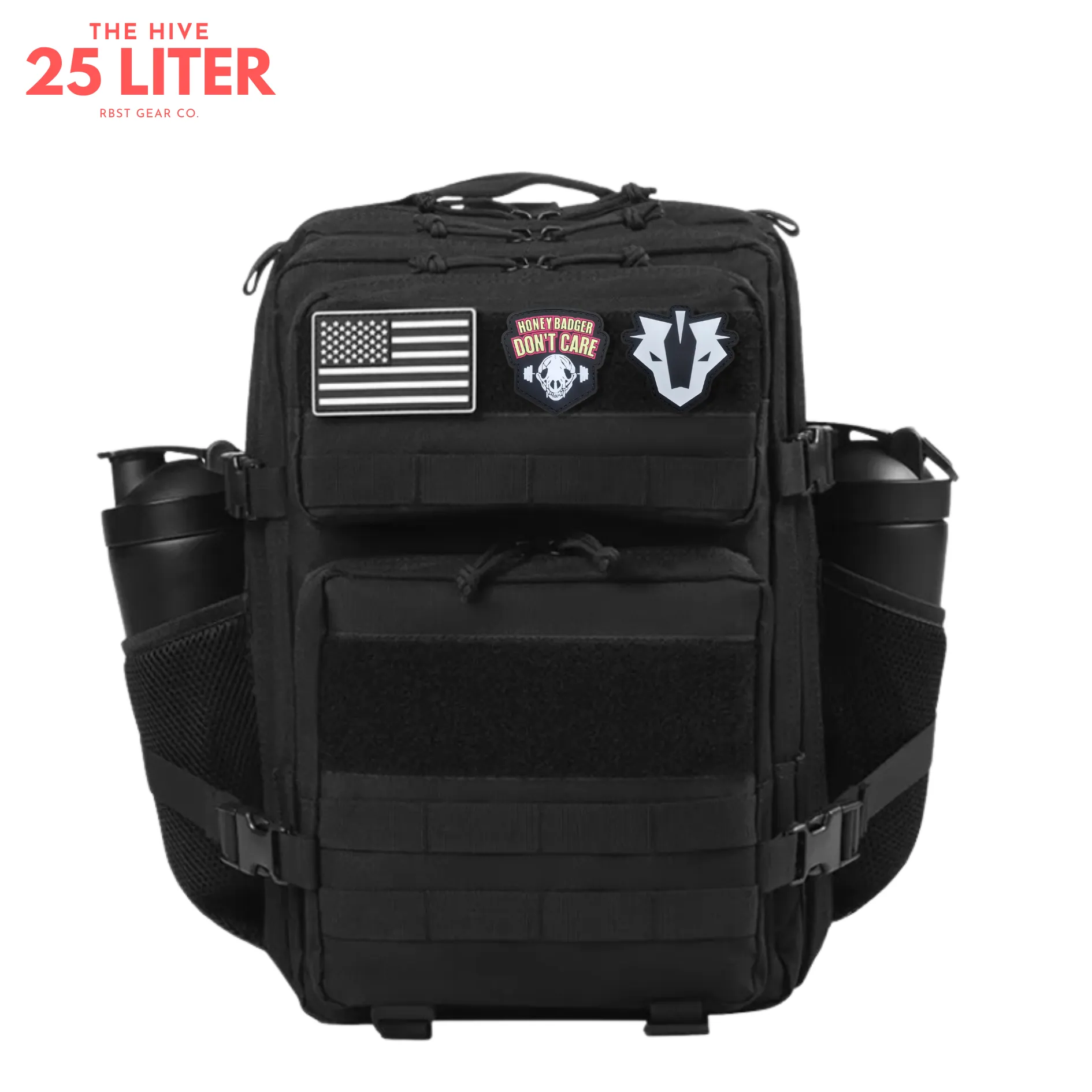 25L Tactical Backpack – Graphite Black - Durable & Functional