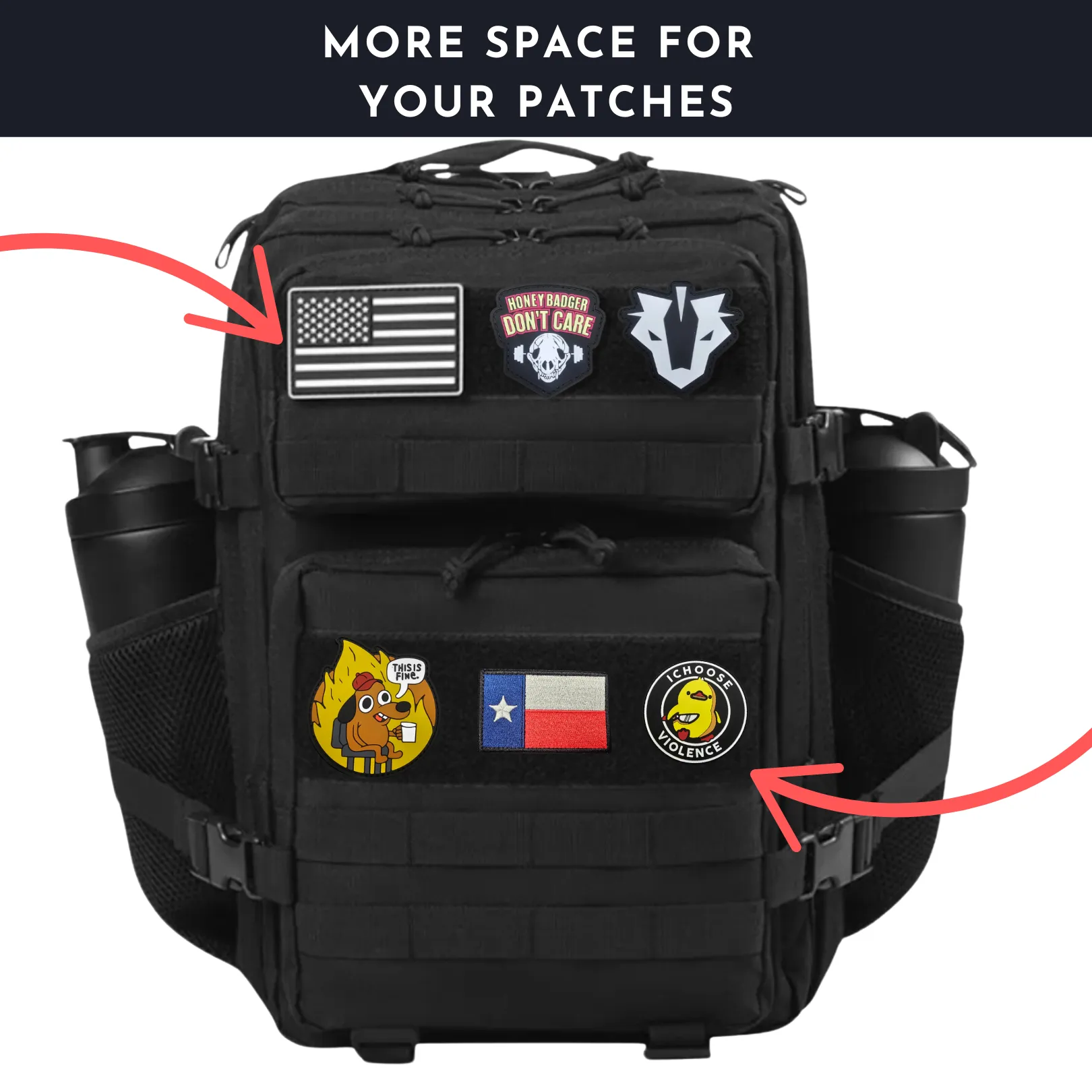 25L Tactical Backpack – Graphite Black - Durable & Functional