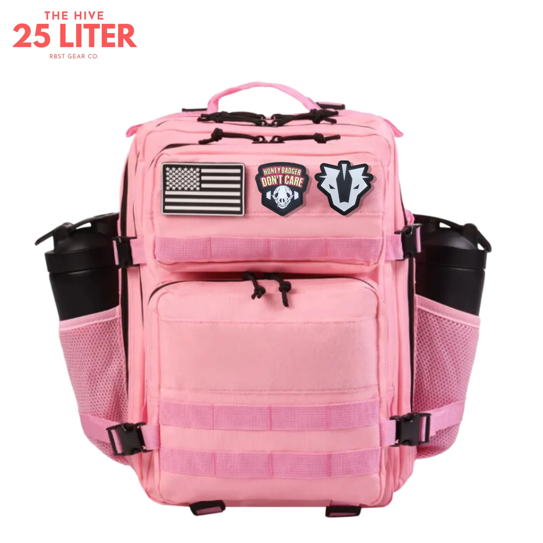 25L Tactical Backpack – Pastel Pink - Durable & Functional