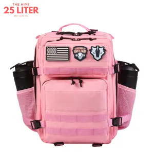 25L Tactical Backpack – Pastel Pink - Durable & Functional