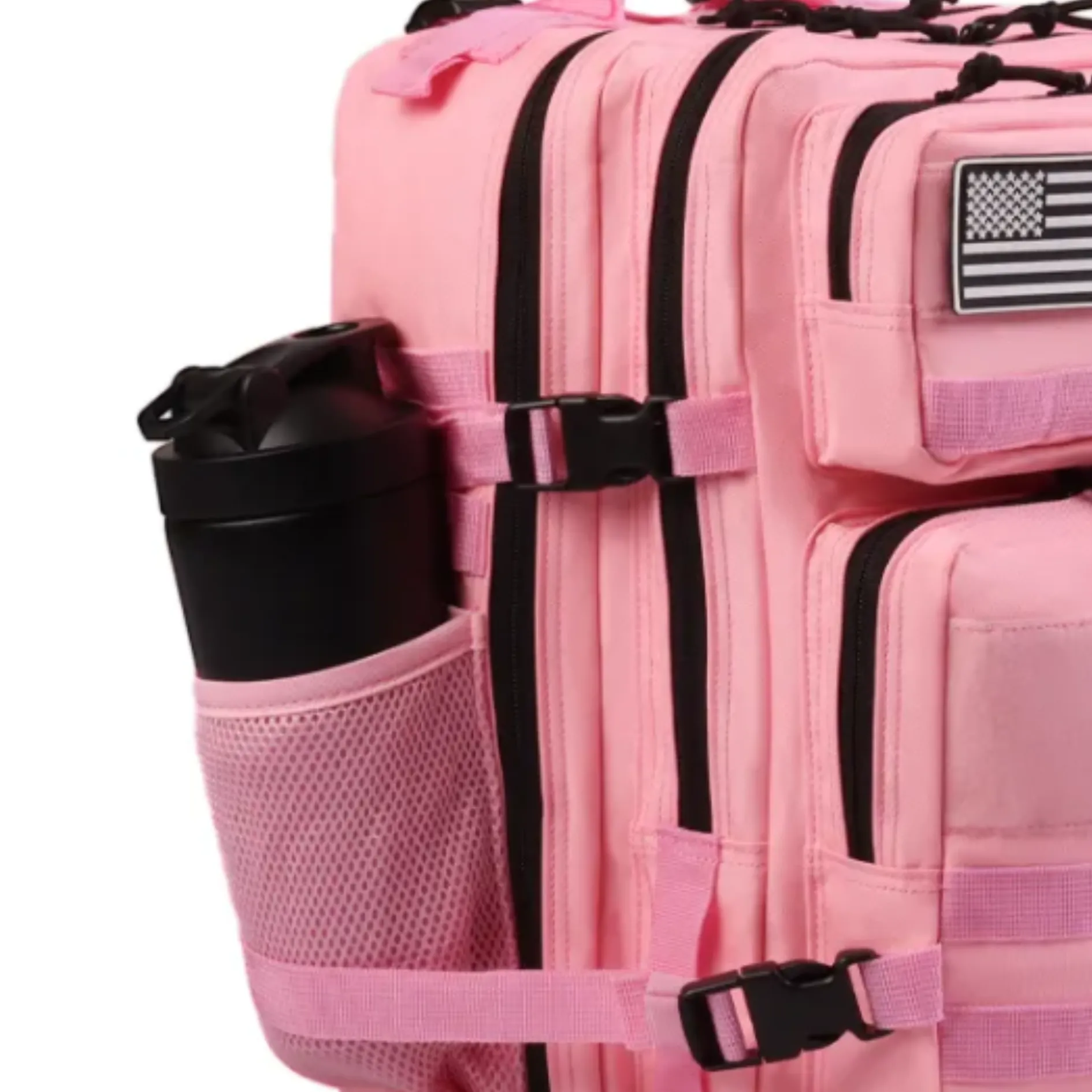 25L Tactical Backpack – Pastel Pink - Durable & Functional