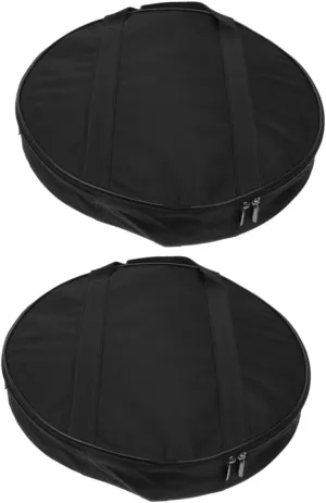2pcs Portable Gong Storage Bag Thickened Protective Holder for Musical Instruments Durable Oxford Handle Thick