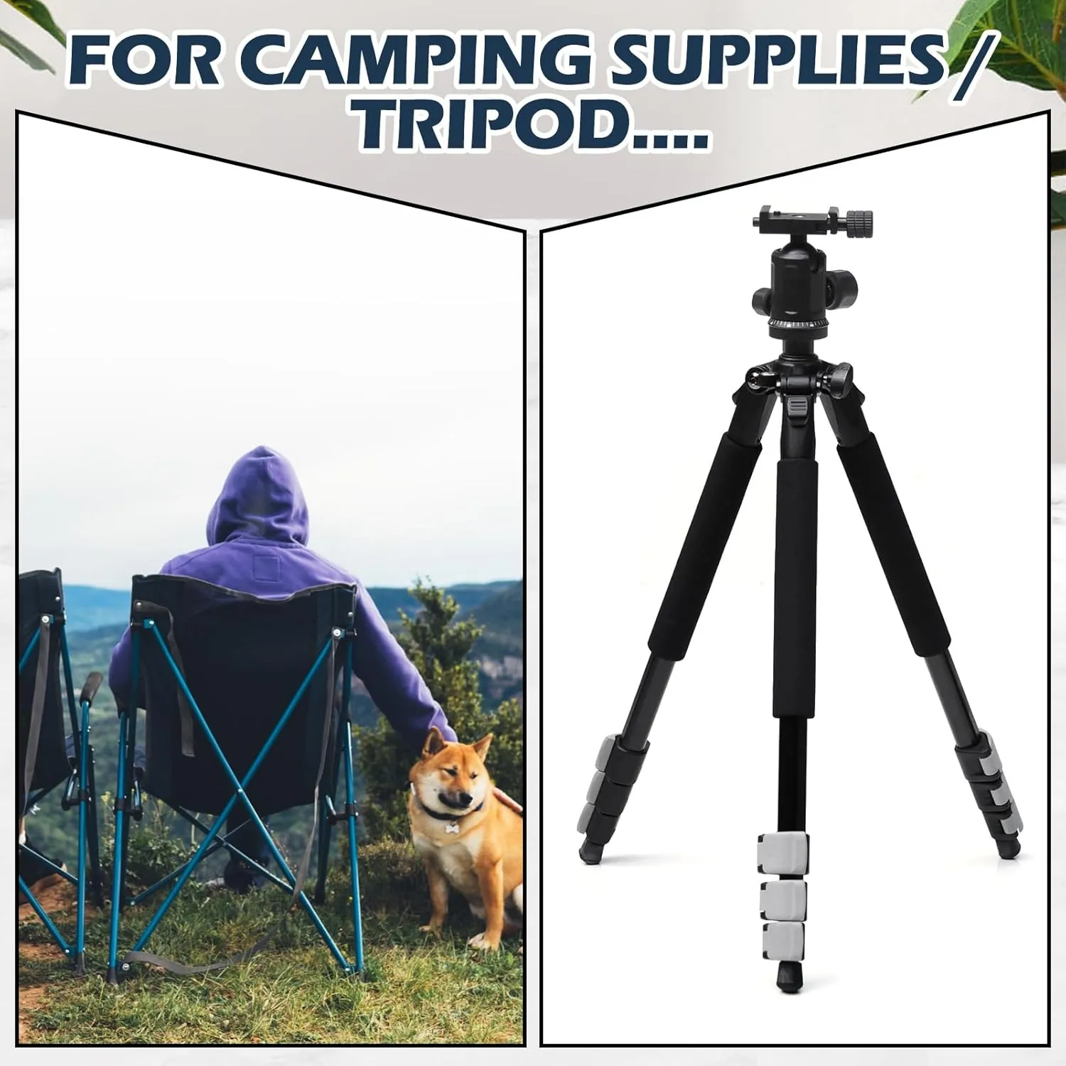 3 Pcs Tripod Carrying Case Bag Water Resistant Durable Lightweight Multifunctional Tripod Carrying Case with Heavy Duty Suit for Tent, Fishing Pole, Lights, Speakers, Cameras(Grey,28 Inch)