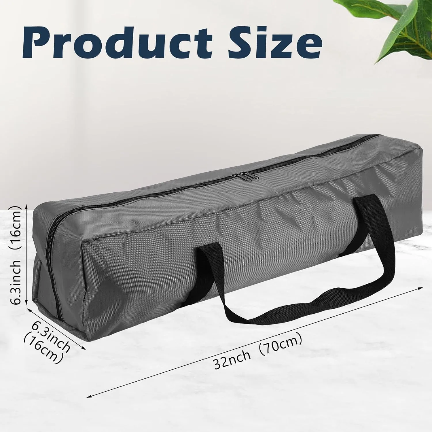 3 Pcs Tripod Carrying Case Bag Water Resistant Durable Lightweight Multifunctional Tripod Carrying Case with Heavy Duty Suit for Tent, Fishing Pole, Lights, Speakers, Cameras(Grey,28 Inch)