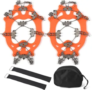 32-Tooth Stainless Steel Anti-Slip Shoe Cover Snow Anti-Slip Device Anti-Slip Chain