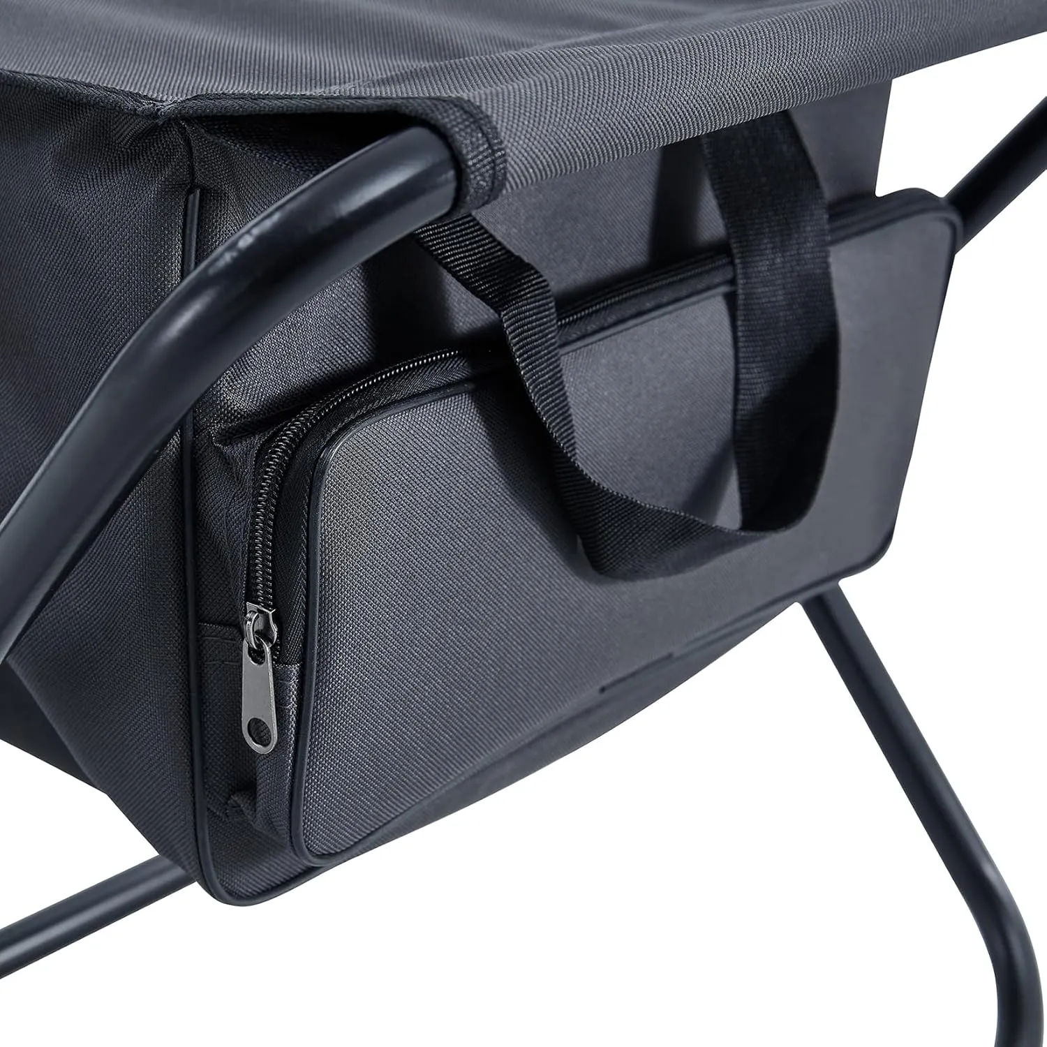 4 Pack Camping Chair, Padded Folding Outdoor Chair with Storage Bag, Lightweight Directors Chair Portable Fishing Chair for Picnics, BBQ, Beach, Backyard, Party, Patio, Lawn, Grey