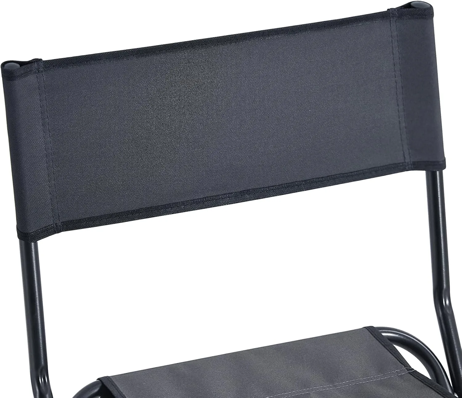 4 Pack Camping Chair, Padded Folding Outdoor Chair with Storage Bag, Lightweight Directors Chair Portable Fishing Chair for Picnics, BBQ, Beach, Backyard, Party, Patio, Lawn, Grey