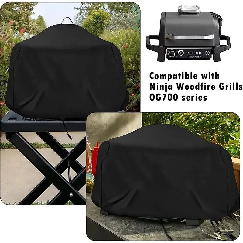 420D Oxford Cloth Outdoor Grill Cover Dust & Sun Protection 63 X 52 X 36 Cm
