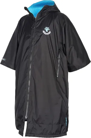 4Monster Swim Parka with Hood,Quick-dry Wetsuit Changing Robe Waterproof,Warm Coat Surf Poncho for Water Sport, Beach&Pool