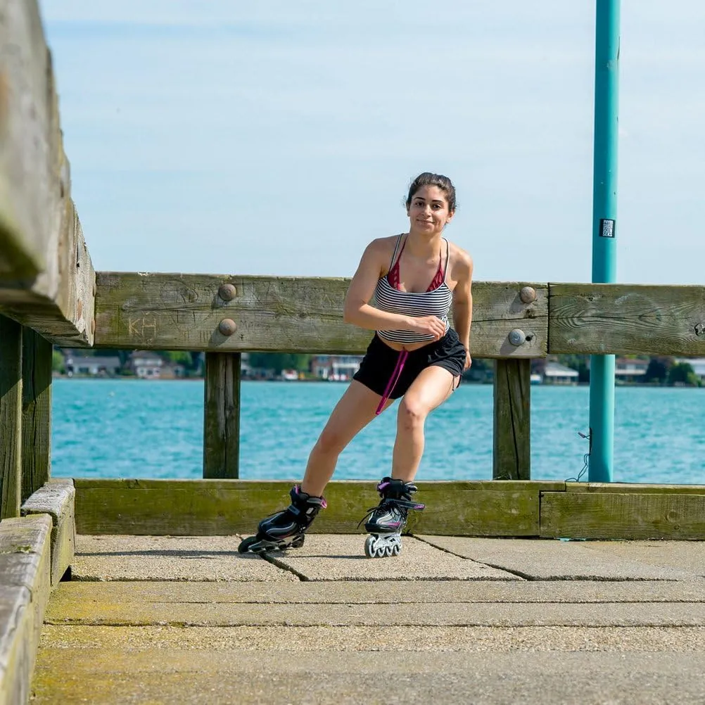 5th Element Lynx Inline Skates for Women with Adjustable Strap, 80mm Wheels, and Soft Boot | Inline Skates Perfect for Roller Derby, Roller Hockey, and Fitness Skating