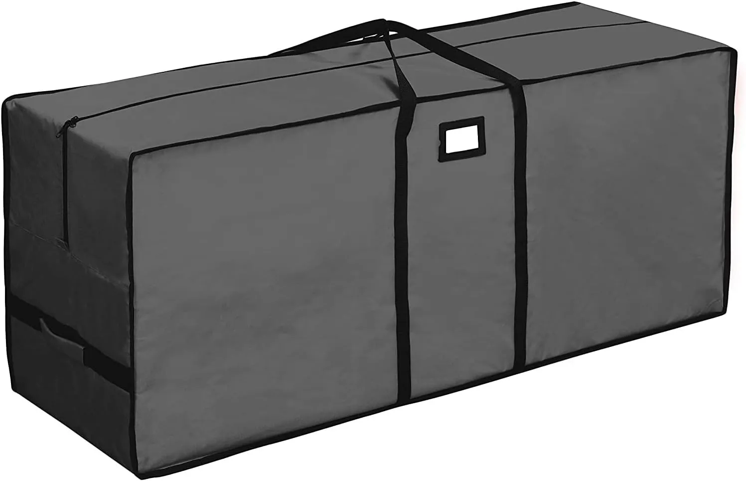 9 ft Christmas Tree Storage Bag, Heavy Duty 600D Oxford Fabric with Reinforced Handles and Dual Zip Wide Opening, Extra Large Storage Container for Trees and Decorations (Grey)