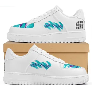 90s Jazz Solo Paper Cup Pattern Logo Low Top Unisex Sneaker