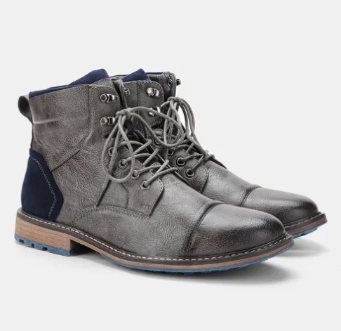 Aaron | Premium Leather Oxford Boots