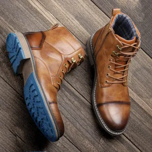 Aaron | Premium Leather Oxford Boots