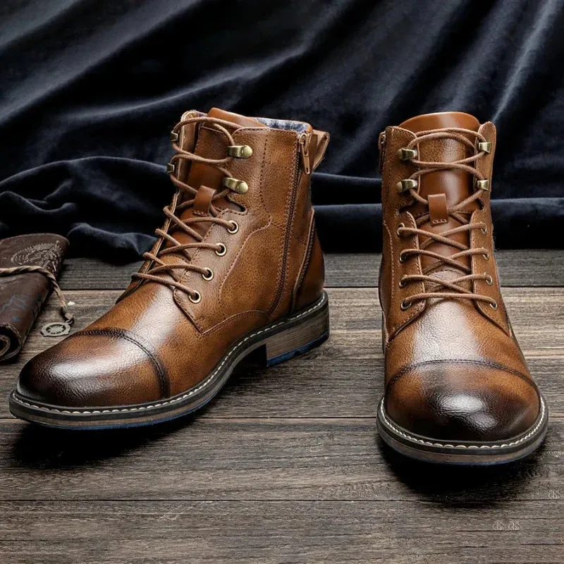 Aaron | Premium Leather Oxford Boots