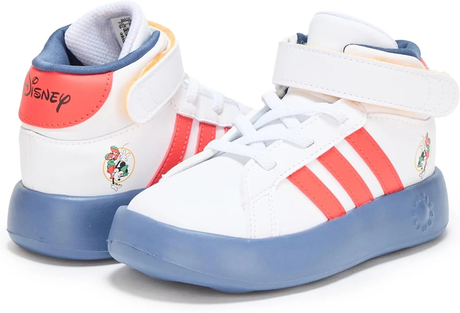 adidas Unisex-Child Disney Mickey & Friends Grand Court Mid Top Sneaker