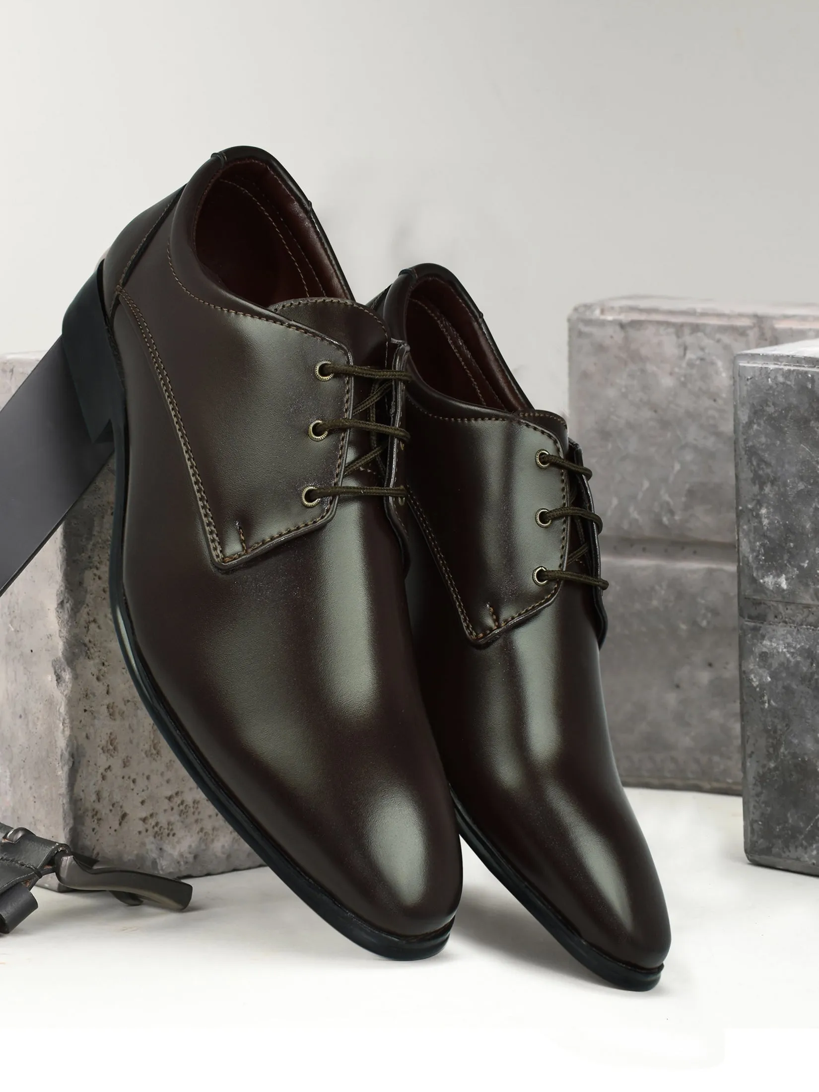 Ajanta Men Formal Shoes with Lace-Up Derby Shoes,Perfect for Formal,Business & Parties