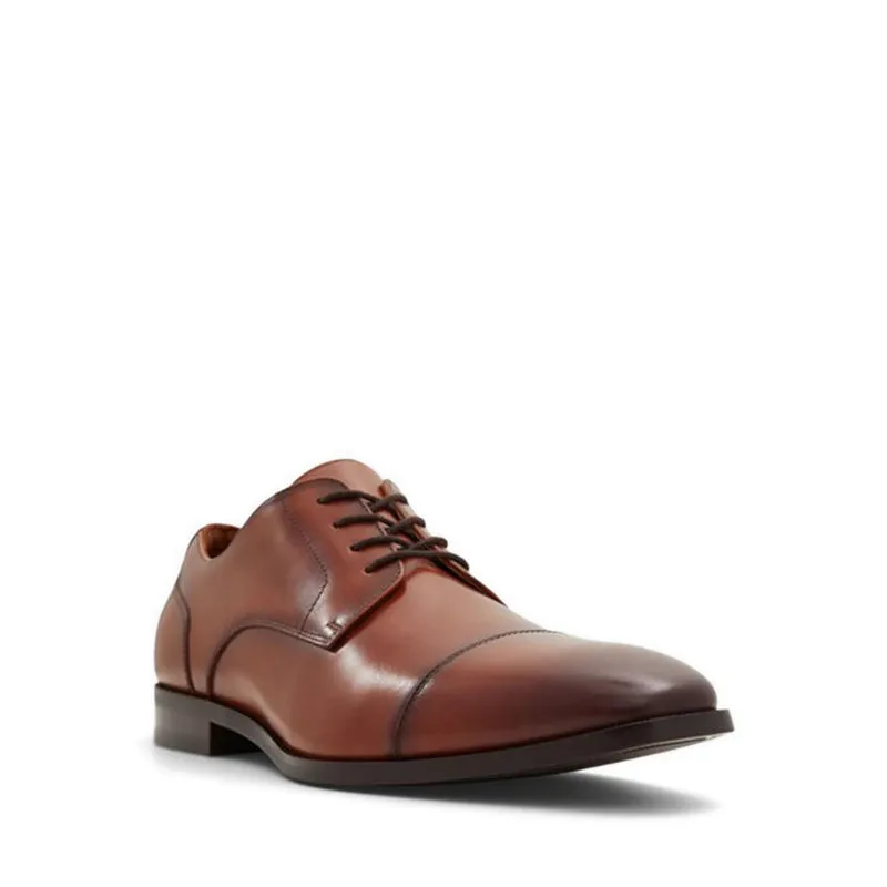 ALDO Callahan Men Lace Up Derby Dress Shoe - Cognac