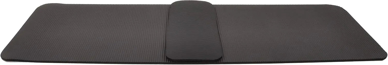 All Purpose 1/2-Inch Extra Thick High Density Anti-Tear Exercise Yoga Mat and Knee Pad with Carrying Strap and Optional Yoga Blocks, Multiple