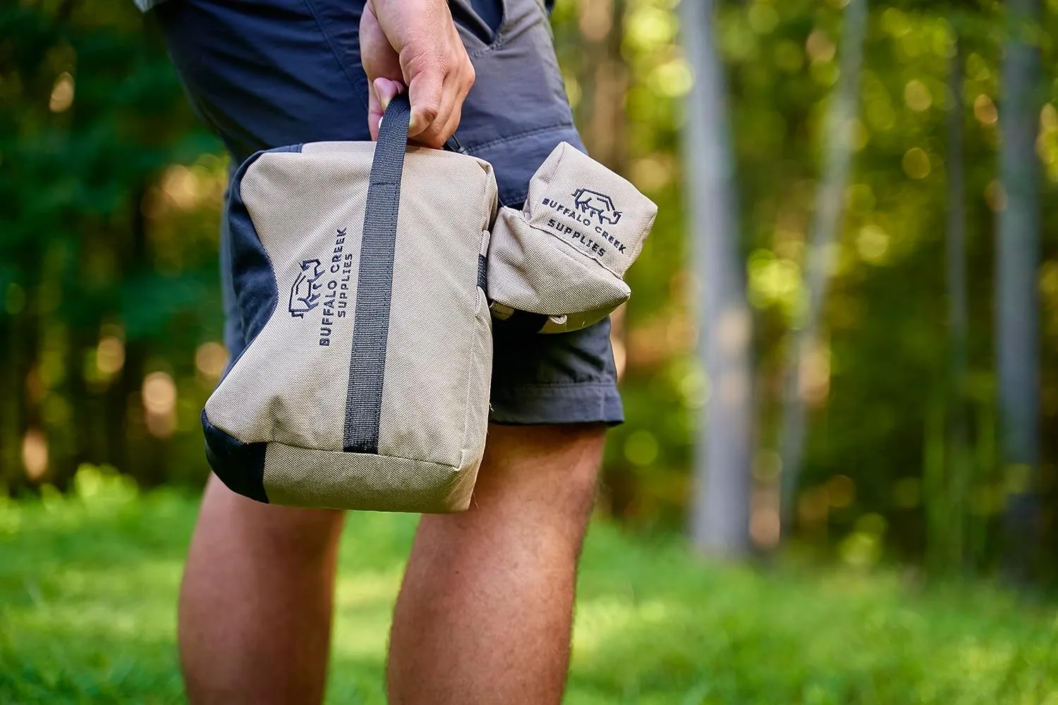 All Weather Durable Front and Rear Shooting Rest Bags, Rifle Rest Sand Bag for Bench Rest Shooting, Hunting, Target & Competitive Sports Shooting-Unfilled