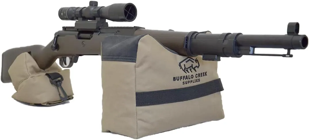 All Weather Durable Front and Rear Shooting Rest Bags, Rifle Rest Sand Bag for Bench Rest Shooting, Hunting, Target & Competitive Sports Shooting-Unfilled