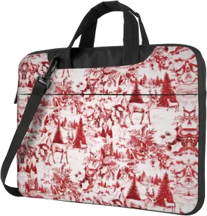 Animal Wilderness Bear Deer Print Trendy Oxford Cloth Laptop Bag - Versatile Laptop Case,Messenger Bag, Shoulder Bag