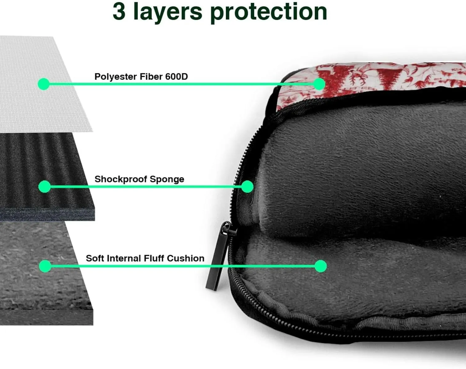 Animal Wilderness Bear Deer Print Trendy Oxford Cloth Laptop Bag - Versatile Laptop Case,Messenger Bag, Shoulder Bag