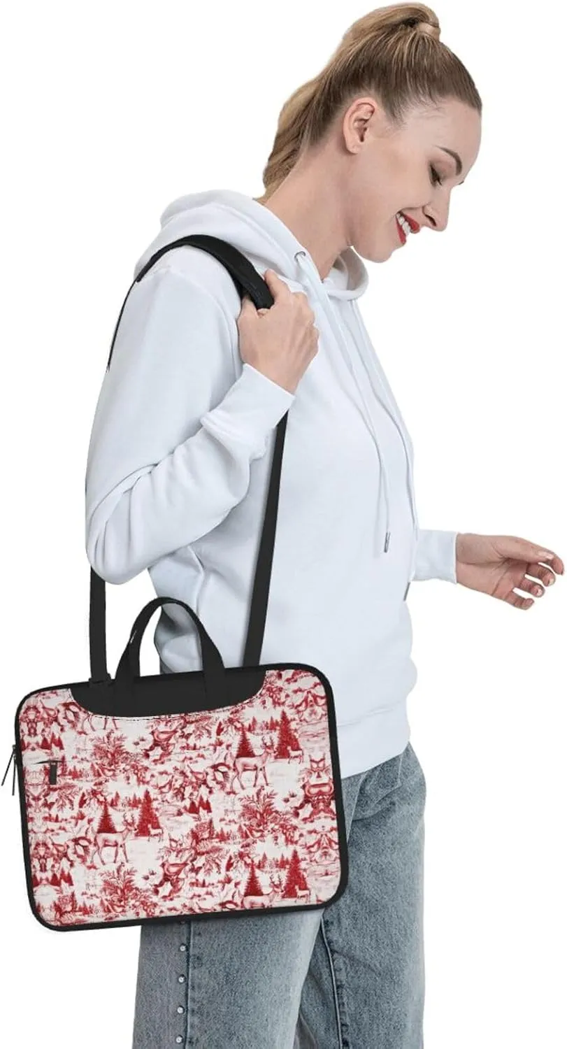 Animal Wilderness Bear Deer Print Trendy Oxford Cloth Laptop Bag - Versatile Laptop Case,Messenger Bag, Shoulder Bag