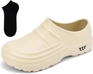 Armadillo Clogs Nurse Shoes for Women Men Comfortable Non Slip Work Shoes, Oil Resistant Chef Wide Waterproof Shoe, Ideal for Healthcare Kitchen Food Service Garden Unisex
