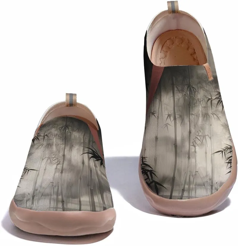 Art Painted Shoes for Women Knit Casual Flats Slip On Loafers Lightweight Travel Sneaker
