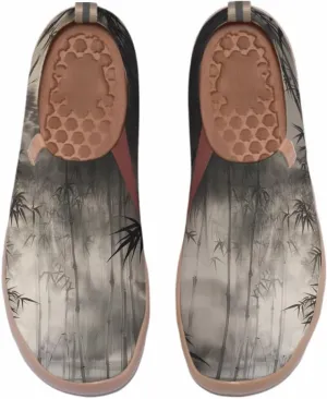 Art Painted Shoes for Women Knit Casual Flats Slip On Loafers Lightweight Travel Sneaker