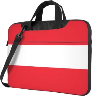 Austrian flag Print Trendy Oxford Cloth Laptop Bag - Versatile Laptop Case,Messenger Bag, Shoulder Bag