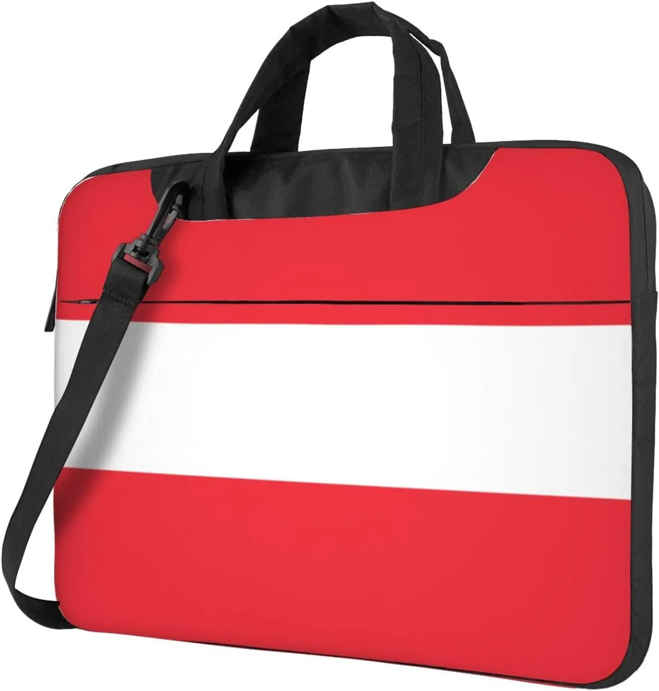 Austrian flag Print Trendy Oxford Cloth Laptop Bag - Versatile Laptop Case,Messenger Bag, Shoulder Bag