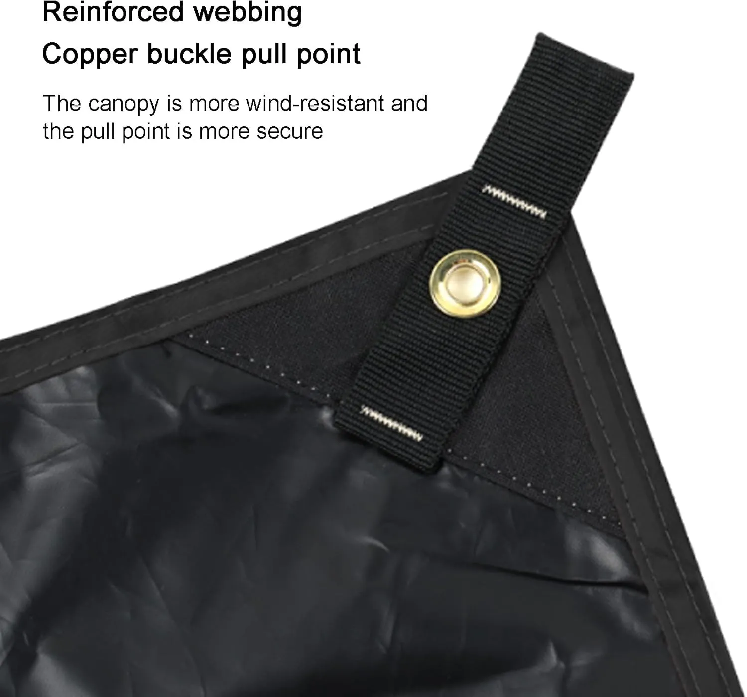 Awning Tarpaulin, 300D Oxford Cloth Camping Tent Tarp, PU 5000 Waterproof Ground Sheet Mat for Outdoor Furniture,Tents Tarp Cover(Black,220cm/87in)