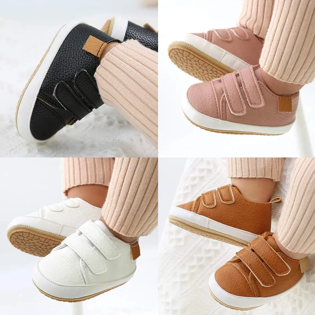 Baby Boy Girls Oxford Shoes Soft Rubber Sole Toddler Sneakers Ankle Boots Infant Walking Moccasins