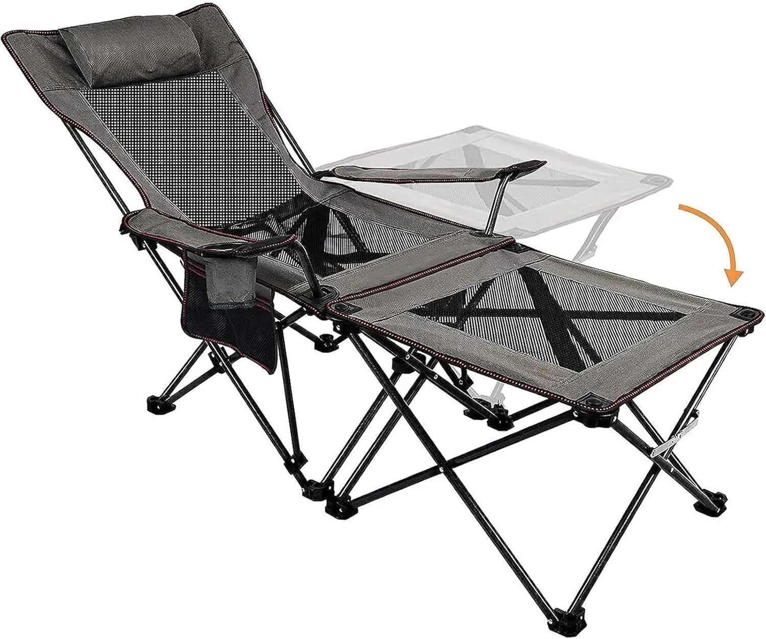 Backpacking Chair Breathable Mesh Camping Chair, Beach Lounge Chair with Cup Holder and Carry Bag, Folding Chair for Outdoor Adventures Foldable Chair