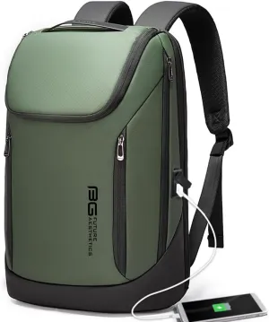 BANGE Business Smart Backpack Waterproof fit 15.6 Inch Laptop Backpack with USB Charging Port,Travel Durable Backpack