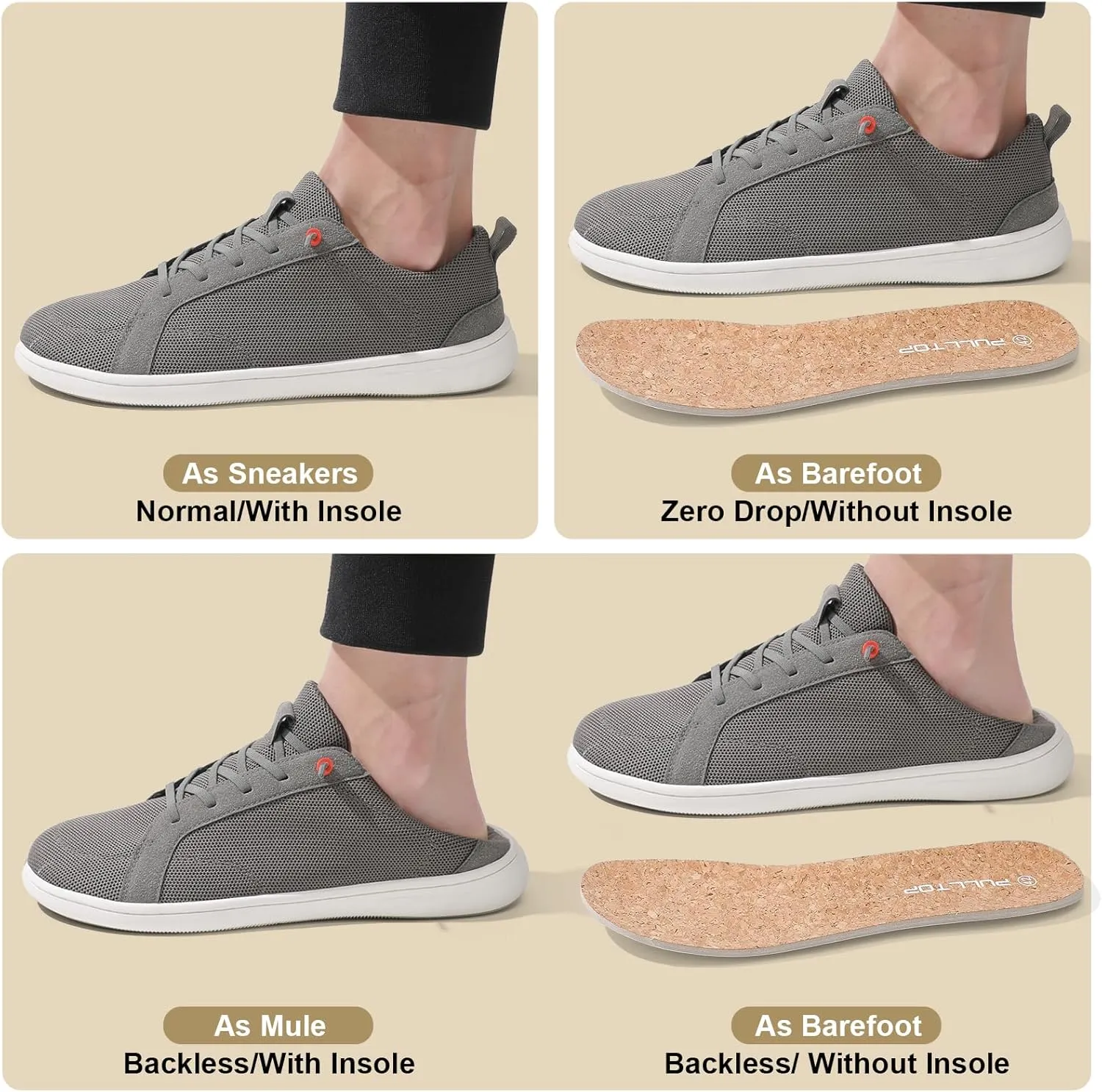Barefoot Wide Toe Box Shoes for Women - Minimalist Barefoot Shoes with | Zero Drop Sole | Extra Wide Slip on for Walking