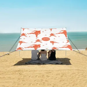 Beach Shade Tent with UPF50  UV Protection,Sumo Wrestler Shurikens Pattern Lightweight Camping Sun Shelter for Outdoor,Camping Trips, Fishing, Backyard,Picnics,Easy Set Up and Carry 9x10.5 FT