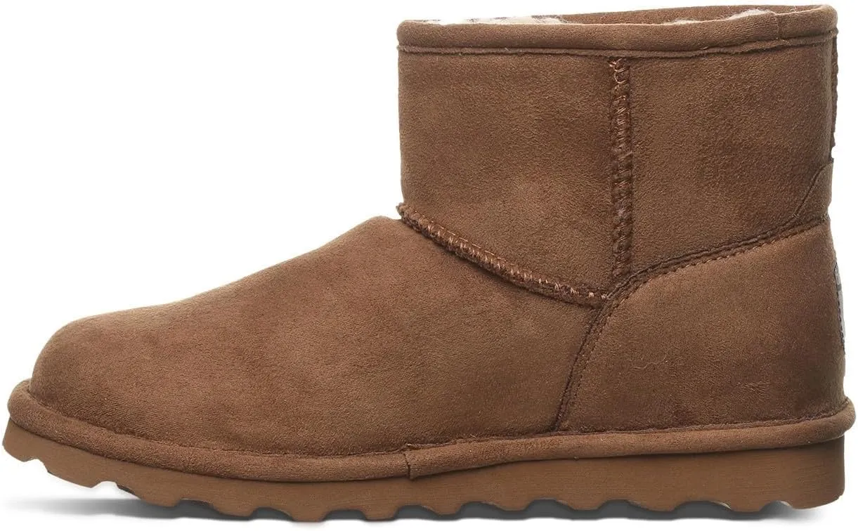 BEARPAW Women's Alyssa Vegan Multiple Colors | Women's Ankle Boot | Women's Slip On Boot | Comfortable Winter Boot