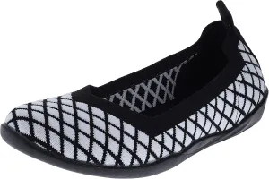 Bernie Mev Catwalk X Black White Womens Comfort Slip-On Size