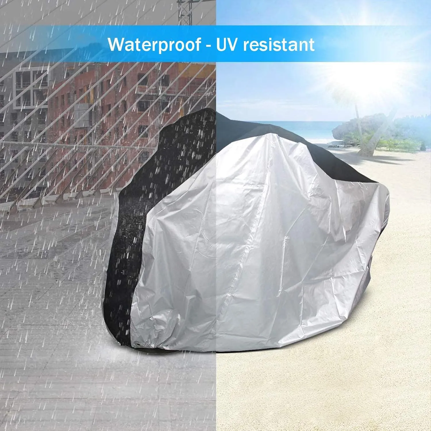 Bike Cover Oxford Cloth dustproof, Rainproof and UV-Proof Mountain Bike/Road Bike with Keyhole Storage Bag