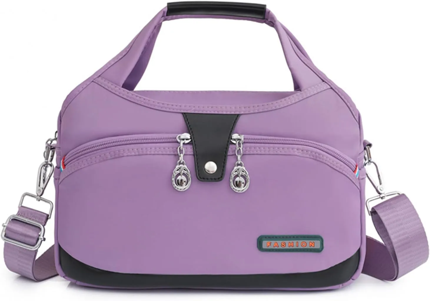 Blaciokamith Crossbody Bag, Soft Side Lightweight Underseat Tote Bag, Waterproof Oxford Cloth Shoulder Bags
